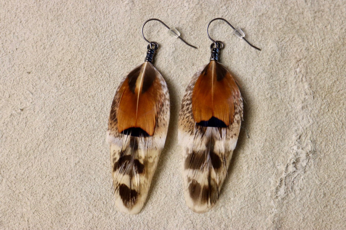 Desert Summer Feather Dangles