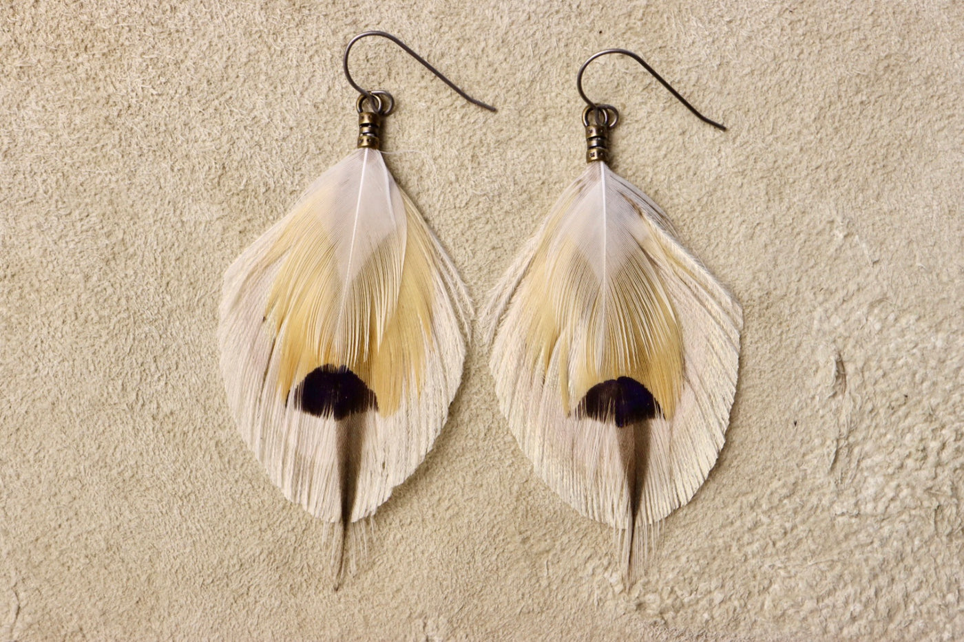 Moonflower Feather Dangles