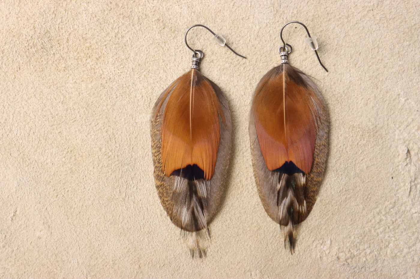 Harvest Moon Feather Dangles
