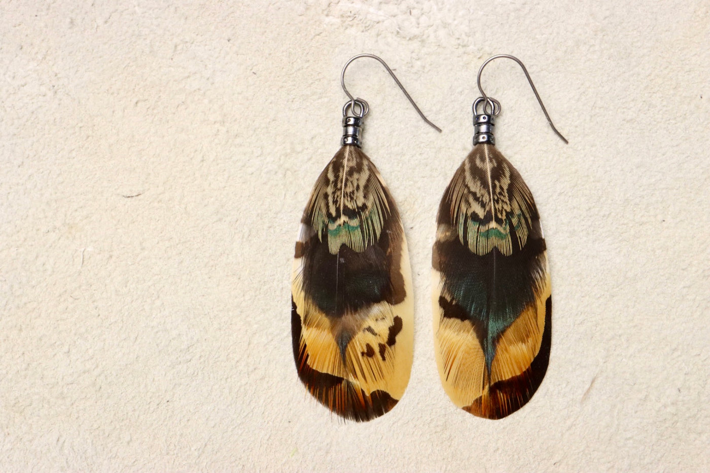 Emerald Lake Feather Dangles