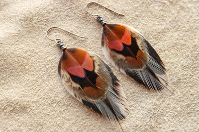 Desert Oasis Feather Dangles
