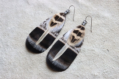 Desert Night Feather Dangles