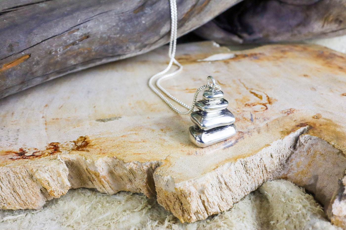 Sterling Silver Cairn Pendant