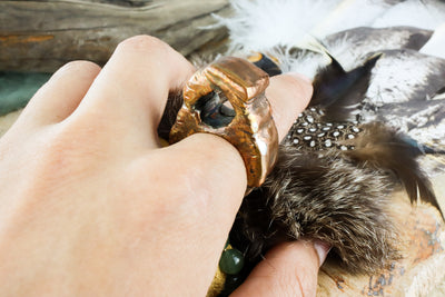 Delicate Arch Sterling Silver and Copper Holoform Ring