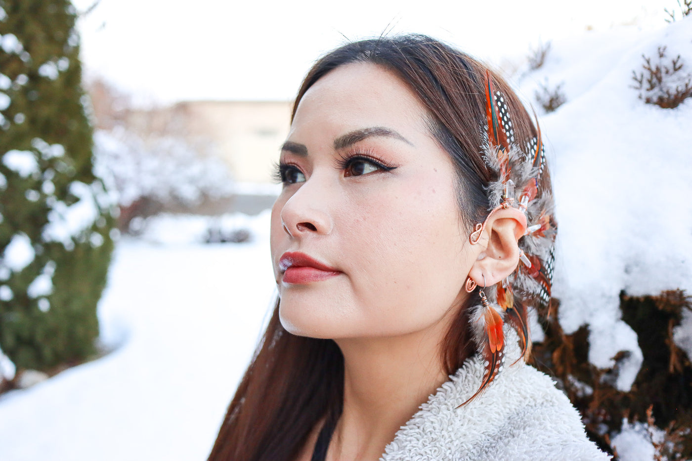 Phoenix Feather Earrings